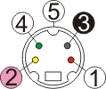 4-polige Mini-DIN-Buchse (WK-22E)