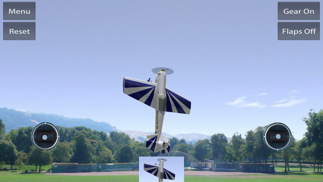 Absolute RC mit einem 3D-Kunstflugmodell über einem Modellflugplatz