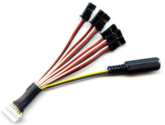 Futaba Empfängerkabel, 6 Kanäle